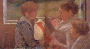 Mary Cassatt Mary readinf for her grandchildren USA oil painting artist